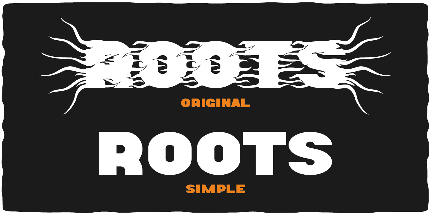Beispiel einer Roots-Schriftart #5